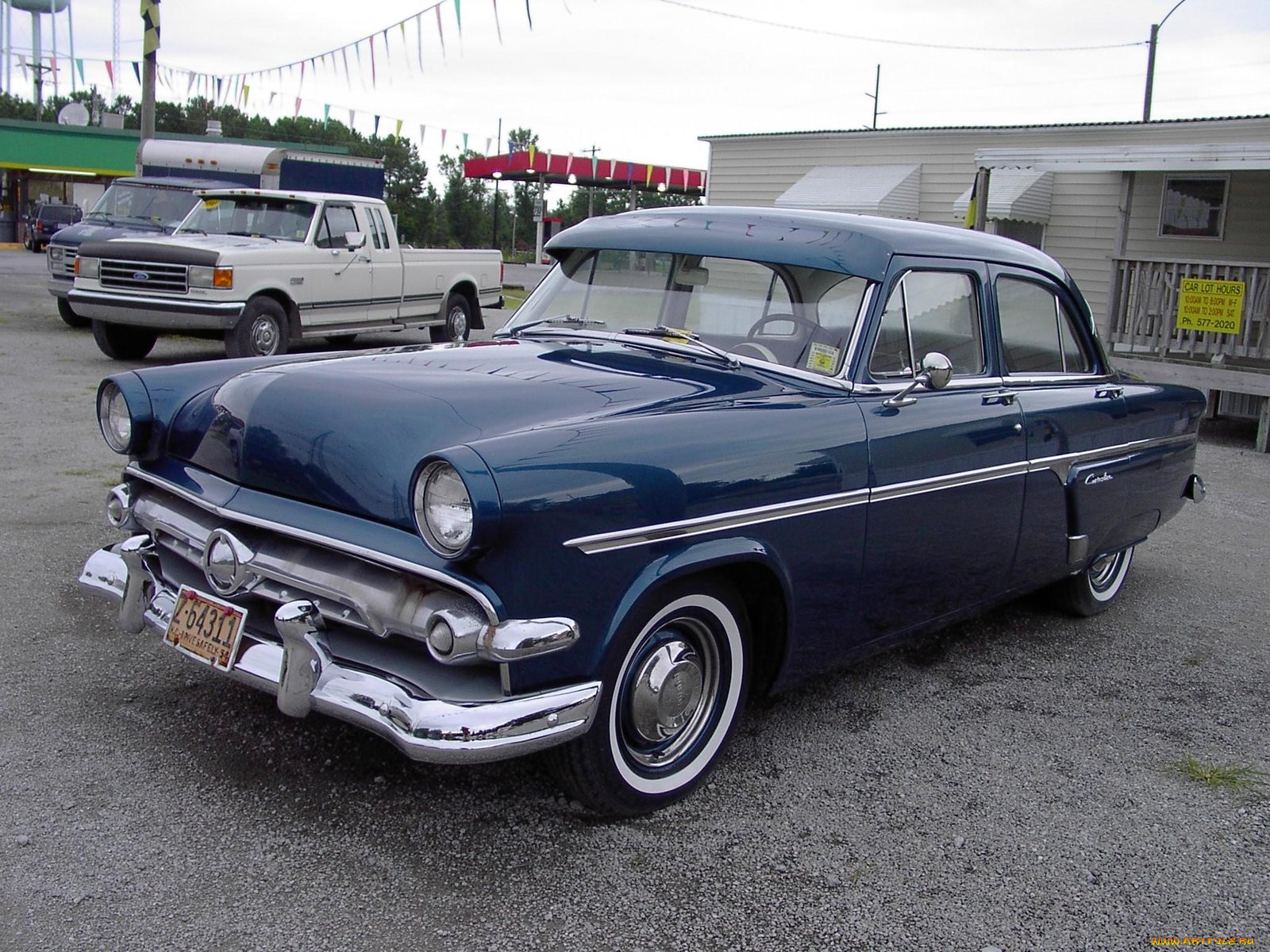 1954, ford, crestline, classic, 